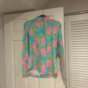 NWT G Lifestyle Pineapple Grove QuarterZip Size M